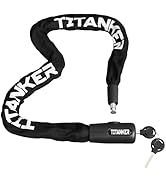 Titanker Bike Chain Lock with Keys, 3.3 Feet Security Heavy Duty Anti-Theft Bicycle Chain Locks f...