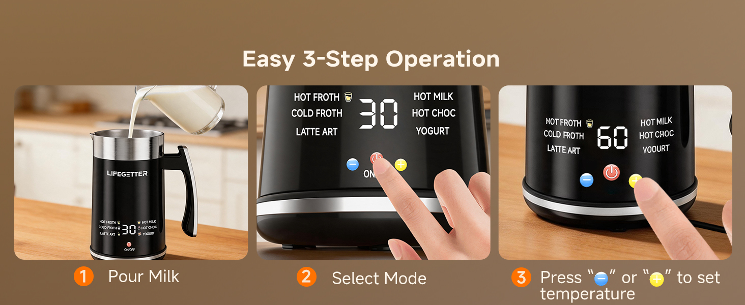 Easy Operation MiLK frother