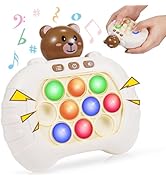 Pop Fidgets Kids Games Toys: Colorful Light Up Fast Push Bubble Handheld Game Sensory Toys for 6 ...