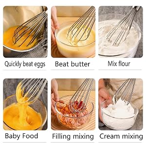 Stirring, multiple types of food