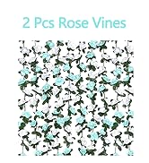 BLEUM CADE 2Pcs 16.4Ft Flower Garland Artificial Rose Vines for Bedroom, Cute Fake Hanging Flower...