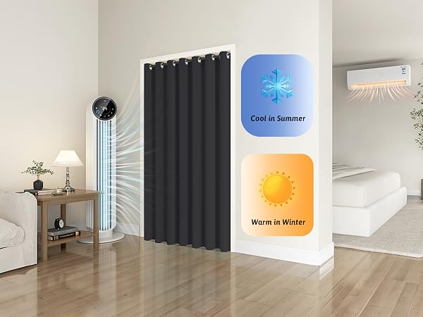 door curtain door Curtains blackout single curtain panel drapes
