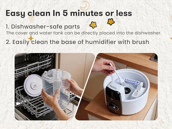 Easy clean In 5 minutes or less