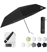 LILAC Mini Compact Travel Umbrella, 4.6Oz Ultralight Carbon Fiber UPF 50+ UV Protection Umbrellas...