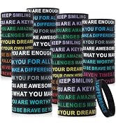 CYCLUSIVE 100 Pieces Inspirational Wristbands Colorful Inspirational Rubber Bracelets Back to Sch...