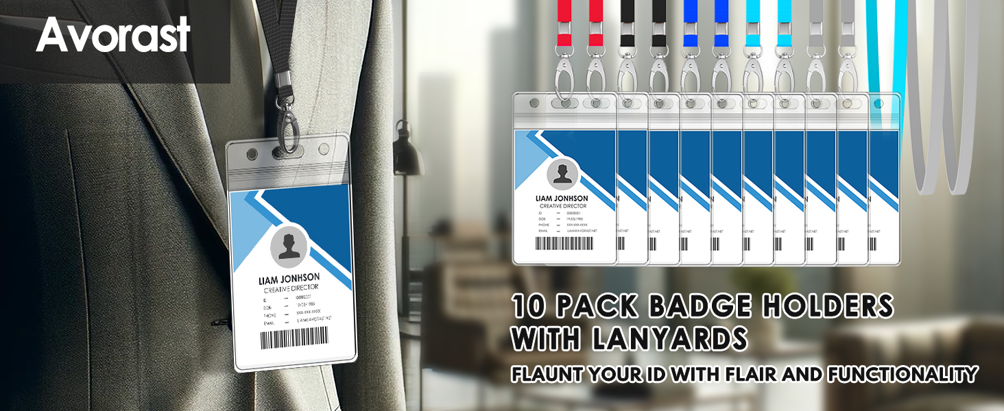 10 Pack ID Badge Holder (MIX) _Without Brand Name in Holder