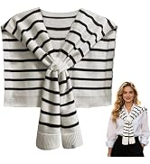 huablo Women's Fashion Knitted Shawl - Khaki Sweater Shawl for Air-Conditioned Rooms