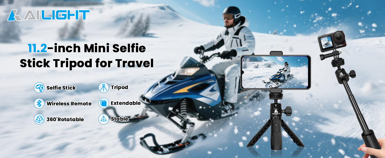 Mini Selfie Stick Tripod