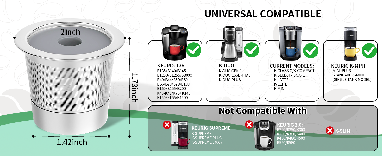 stainless steel coffee pod
