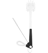 MOSOLAN 3-in-1 Water Bottle Cleaning Brush Set - Long Handle Scrubbing Brush for Tumbler, Straw, ...