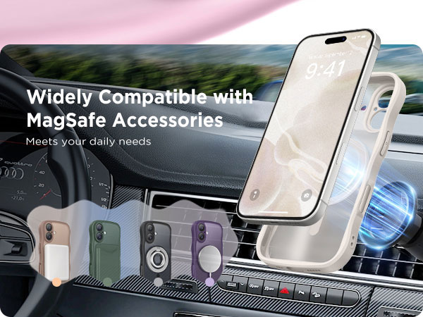 iPhone 17 Magnetic Phone Case Slim Shockproof Women Men Protective Case Cover 6.3 inch