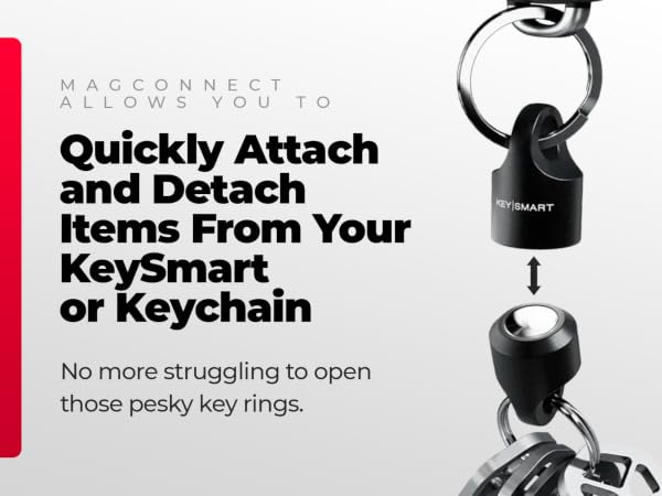 Keysmart magconnect quick disconnect keychain quick release magnetic magnetic key chain keys car fob