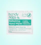 Handynaps Refreshing Hand Wipes, Alcohol-Free With Fresh Lemon Scent - Case of 1000 Individually ...