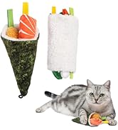 Catify by Best Pet Supplies Interactive Sushi Set Catnip Cat Toy for Indoor Cats & Kittens, Plush...
