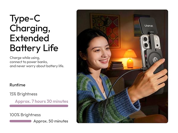 GL01 Magnetic Selfie Light LED Dual Fill for MagSafe iPhone