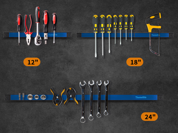 Magnetic Tool Holder Rack Set Magnet Tool Strip Workshop Garage Organization Bar