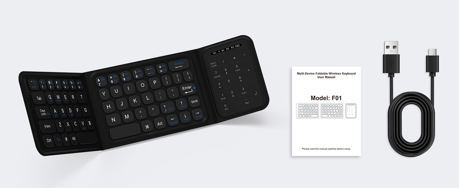 Foldable Bluetooth Keyboard