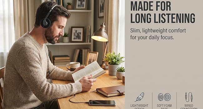 Lightweight Wired Stereo Headset