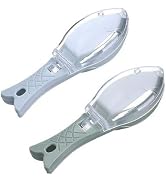 2Pcs Blue + Green Fish Scale Remover, Skin Grater, Brush, Cleaning Peeler Scaler Scraper Kitchen ...