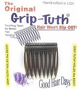Good Hair Days Grip-Tuth Combs - Set Of 2 Hair Side Combs - Hair Combs For All Types Of Hair - De...