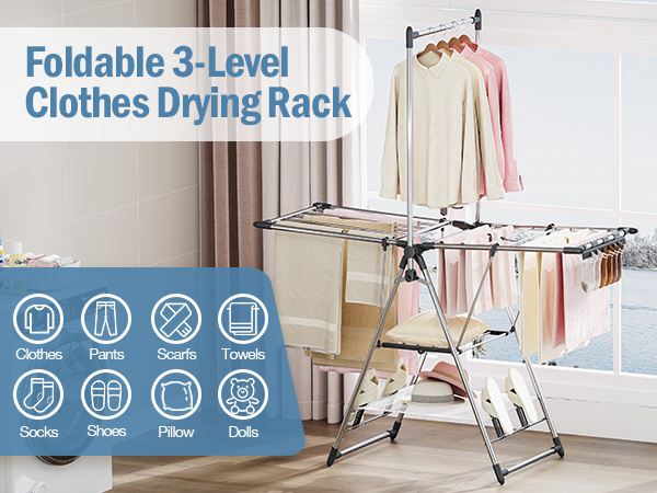 clothes drying rack