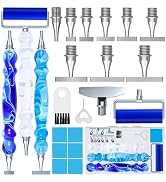 LEIYULY 22 PCS Diamond Art Pens, with 1~9 Stainless Steel Nibs and 1 PCS Correction Tip, Ergonomi...