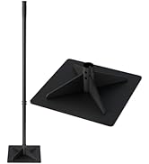 Ansionsol Thickened Garden Steel Tamper with 47 inch Adjustable Handle & Rubber Grip, 10"x10" Hea...