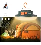 Camping Pop up Tent Light for Hanging, LED Rechargeable Portable Overhead Lantern for Vendor Boot...