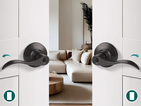 reversible for left and right handed doors