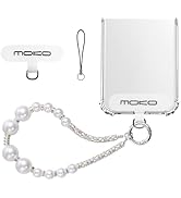 MoKo Pearl Beaded Phone Wrist Strap, Universal Charm Phone Lanyard with Tether Tab, Detachable Ha...