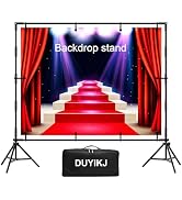 DUYIKJ Backdrop Banner Stand,8 x 8 Ft Heavy Duty Adjustable Background Stand Photo Back Drop and ...