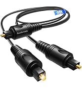avedio links Digital Audio Splitter 1 in 2 Out 6ft, Toslink Digital Fiber Optic Audio Splitter 1 ...