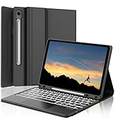 Galaxy Tab S9 FE 5G Case with Keyboard, Detachable Wireless Bluetooth Trackpad Keyboard | 7 Color...