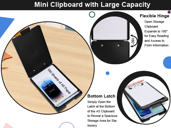 Nursing Clipboard Clip Boards Storage Clipboard Folder Small Clip Boards Cute Clipboards for Women
