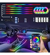 WEBUPAR Dreamcolor Acrylic Interior Car Lights, 22 in 1 RGB Car LED Strip Lights with APP Control...