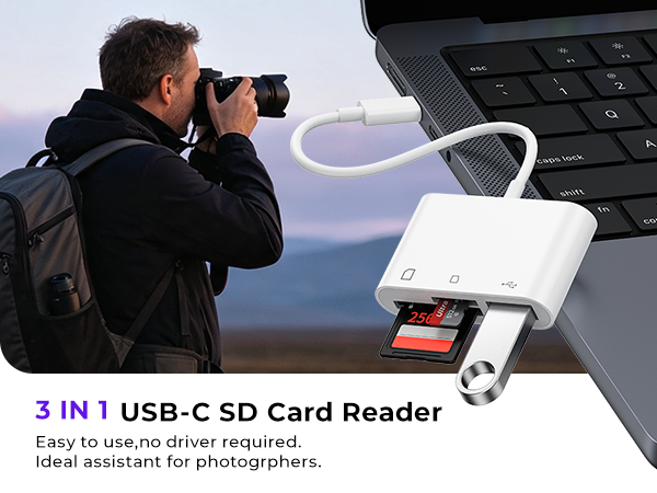 USB C to SD Card Reader