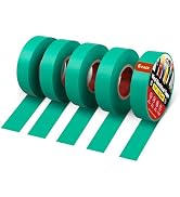RED WOLF 5 Pack Green Electrical Tape 3/4 Inch x 66 Ft Industrial Grade UL/CSA Listed 7 Mil Thick...