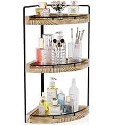 CeleVista Corner Bathroom Counter Organizer, 3 Tier Bathroom Storage Countertop for Skincare, Sin...