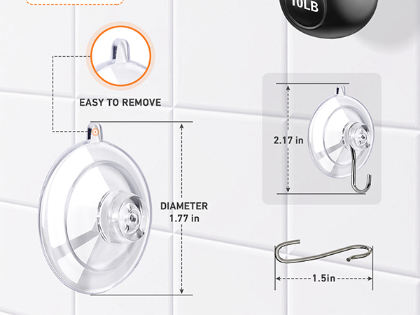 heavy duty suction cup hooks