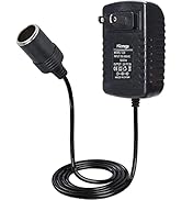 Facmogu 12V 2A 24W Power Supply Adapter with Car Cigarette Lighter Socket, AC 100V-240V to DC 12V...