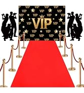 Red Carpet Runner,VIP Photography Backdrop,Backdrop Film Movie Theme Party Decorations Accessory ...
