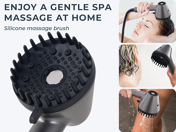 shower head massage brush