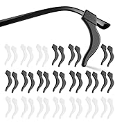 20 Pairs Eye Glasses Ear Grippers, Anti-Slip Glasses Ear Hook Comfort Silicone Eyeglasses Ear Cus...