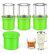IYYI Ice Cube Tray for Stanley Cup, Tumbler Ice Cube Mold, Silicone Ice Mold With Lid - Cylindric...