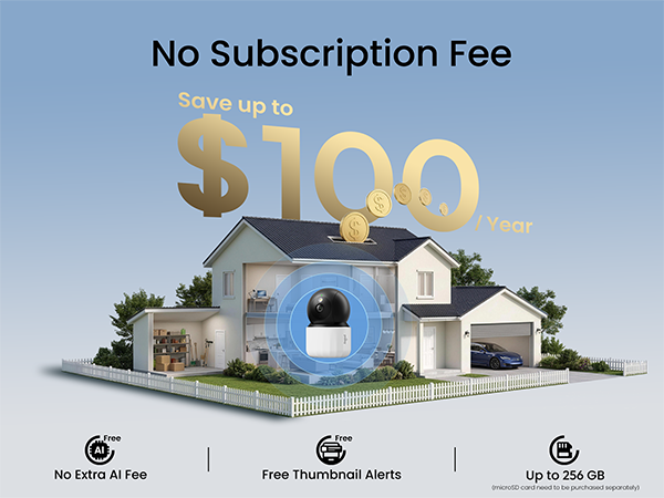 youkey Indoor Camera with No Monthly Fee