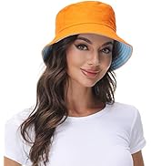 Women Reversible Bucket Hat Summer Beach hat Outdoor Cap