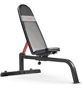 Sunny Health & Fitness Multifunctional Strength Training All in One Home Gym, Resistance Band Fea...