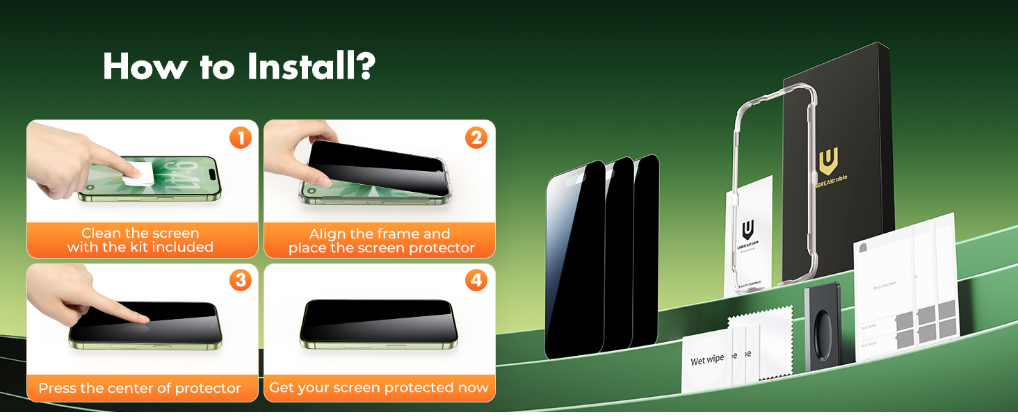 iPhone 17 privacy screen protector