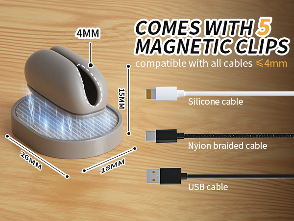 Magnetic Cable Clips