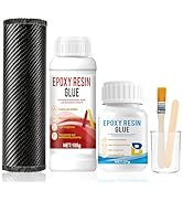 kuailaya Carbon Fiber Repair Kit, Carbon Fiber Kit, 100g Carbon Fiber Resin 27g Hardener 8" * 23....